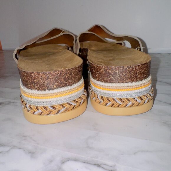 London Rag Women's Platform Open Toe Oprah Bronze Casual Slip On Sandals size 9 - Picture 6 of 8